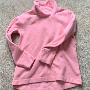 Cowl neck pink sweatshirt